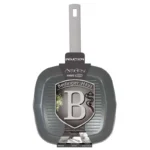 Tigaie grill din aluminiu forjat Berlinger Haus BH-7072N, 24x28x4.1 cm, 2.1 L, interior marmorat, gri - imagine 3