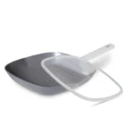 Tigaie grill din aluminiu forjat Berlinger Haus BH-7073N, 24x28x4.1 cm, 2.1 L, capac, interior marmorat, gri - imagine 2