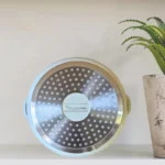 Oala aluminiu turnat Goldmann GM-0620B, 20x16 cm, 4 L, acoperire ceramica, capac,bej - imagine 2