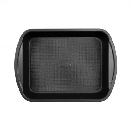 Tava dreptunghiulara pentru friptura Blaumann BL-3885, 40x28.5x7 cm, otel carbon, strat titanPro, antracit mat